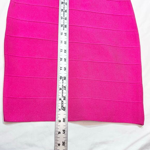 WOW Couture Bandage Bodycon Dress Women Small Pink Zipper Formal Night New - Picture 10 of 10